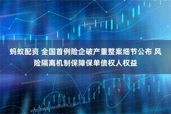 蚂蚁配资 全国首例险企破产重整案细节公布 风险隔离机制保障保单债权人权益