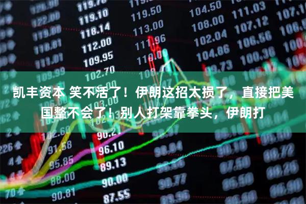 凯丰资本 笑不活了！伊朗这招太损了，直接把美国整不会了！别人打架靠拳头，伊朗打