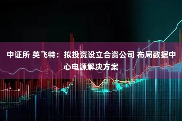 中证所 英飞特：拟投资设立合资公司 布局数据中心电源解决方案